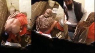 Image of Punjabi couple caught in steamy public bathroom encounter-Linkdebhai.club